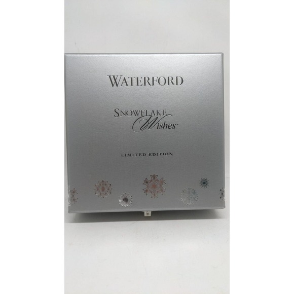 Waterford 2018 Snowflake Wishes Aqua Ornament New - Picture 4 of 12